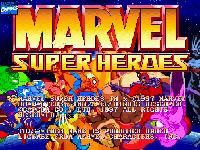 une photo d'Ã©cran de Marvel Super Heroes sur Sega Saturn